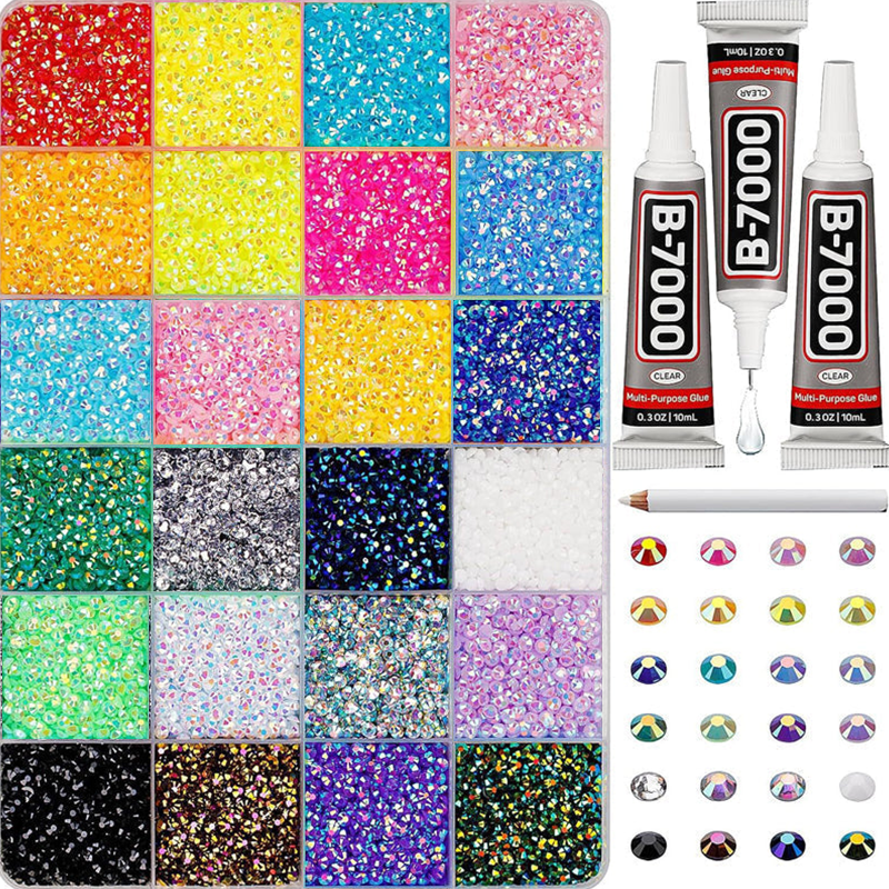 🎨 50 % Rabatt! 💎DIY Strassstein-Set – Dekorative Schmucksteine für Karten, Kleidung & Bastelarbeiten