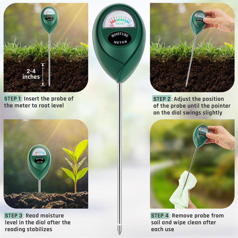 🌱Professionelles Bodenfeuchtigkeitsmessgerät für Zimmer- und Gartenpflanzen
