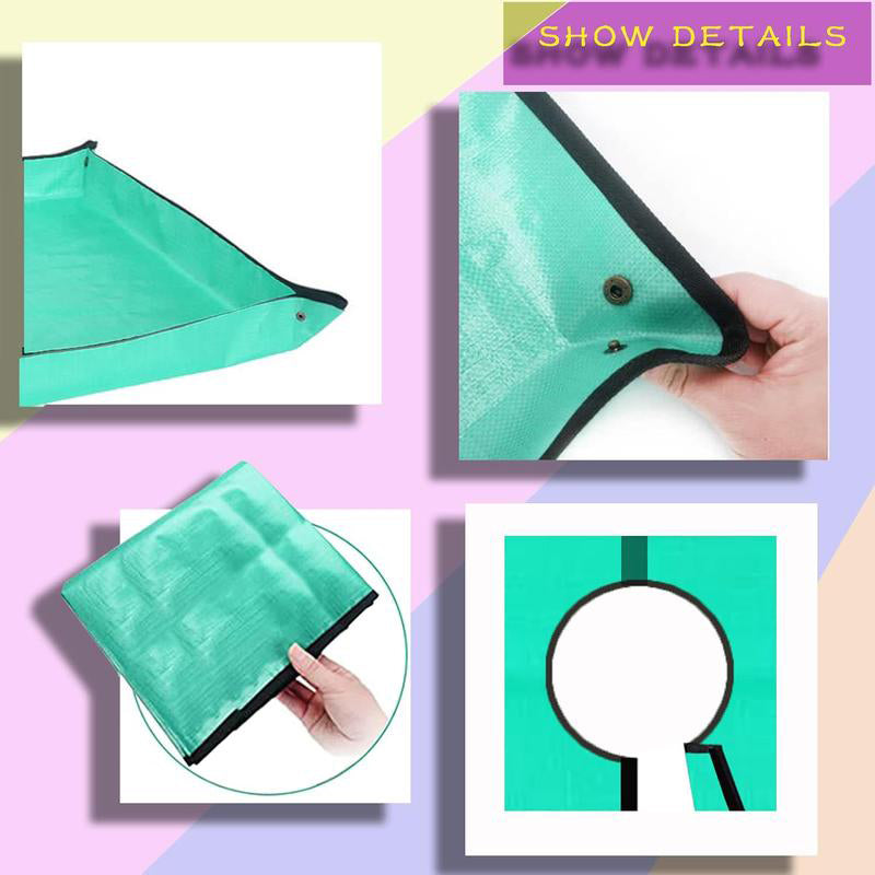 78.7"X78.7" Landscape Tarp for Trimming with 12-inch Hole