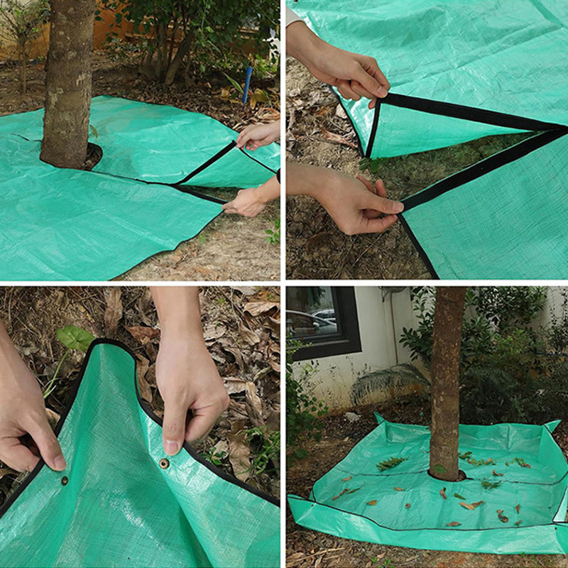 78.7"X78.7" Landscape Tarp for Trimming with 12-inch Hole