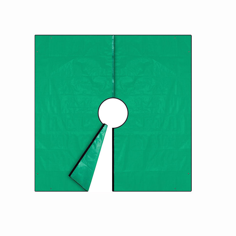 78.7"X78.7" Landscape Tarp for Trimming with 12-inch Hole