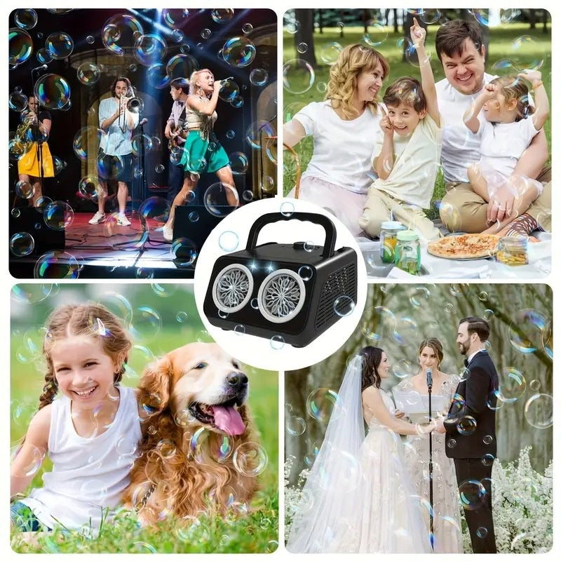 ⏰🔥 Letzter Tag – 50% Rabatt🫧🎉 Elektrische Seifenblasenmaschine – Tragbar, Automatisch, Mehrfachdüsen, Ideal für Hochzeit & Party