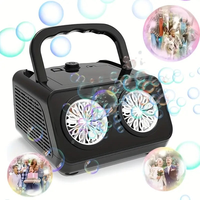 ⏰🔥 Letzter Tag – 50% Rabatt🫧🎉 Elektrische Seifenblasenmaschine – Tragbar, Automatisch, Mehrfachdüsen, Ideal für Hochzeit & Party