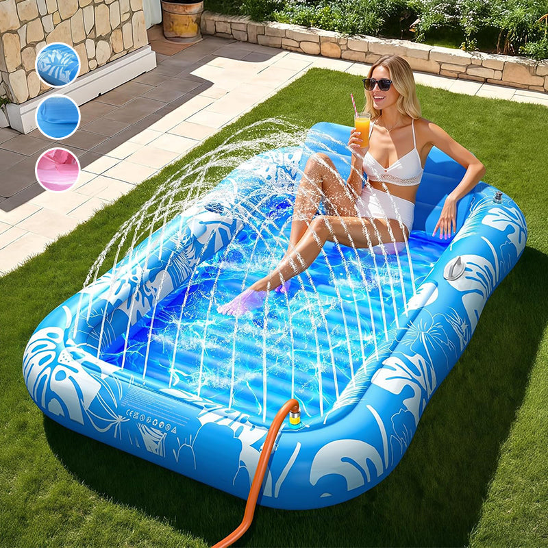 🌊🐶 Wasserspielmatte – Kinder & Haustiere, Outdoor, Mit Wasserbefüllung, Spritzsicher