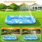 🌊🐶 Wasserspielmatte – Kinder & Haustiere, Outdoor, Mit Wasserbefüllung, Spritzsicher