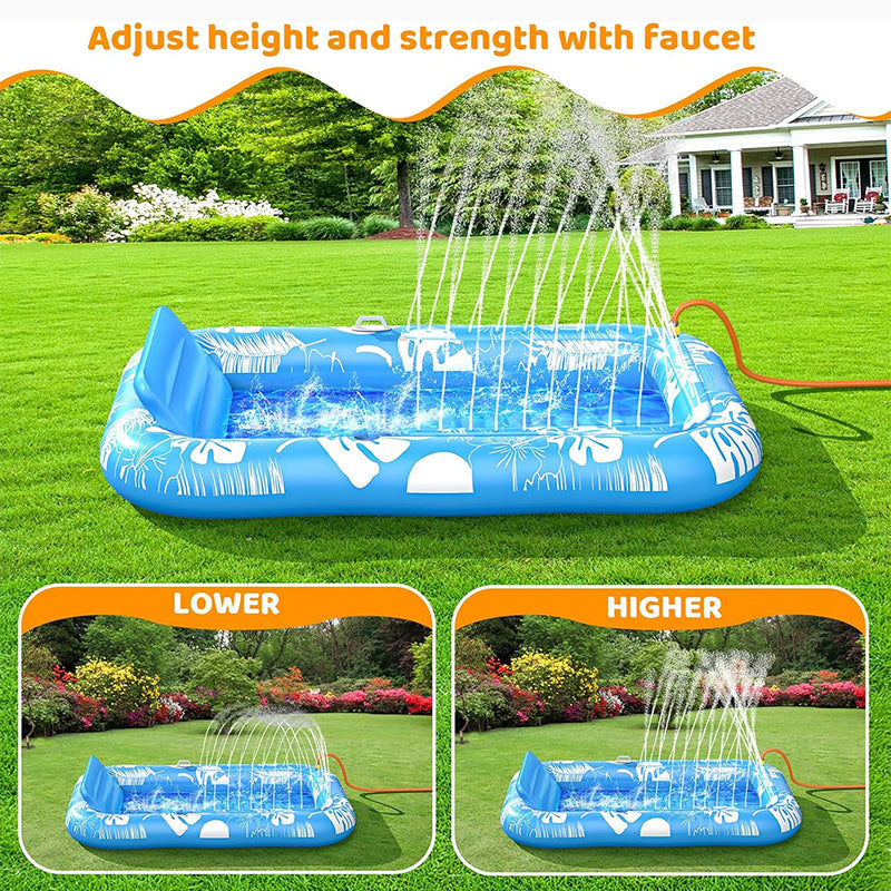 🌊🐶 Wasserspielmatte – Kinder & Haustiere, Outdoor, Mit Wasserbefüllung, Spritzsicher