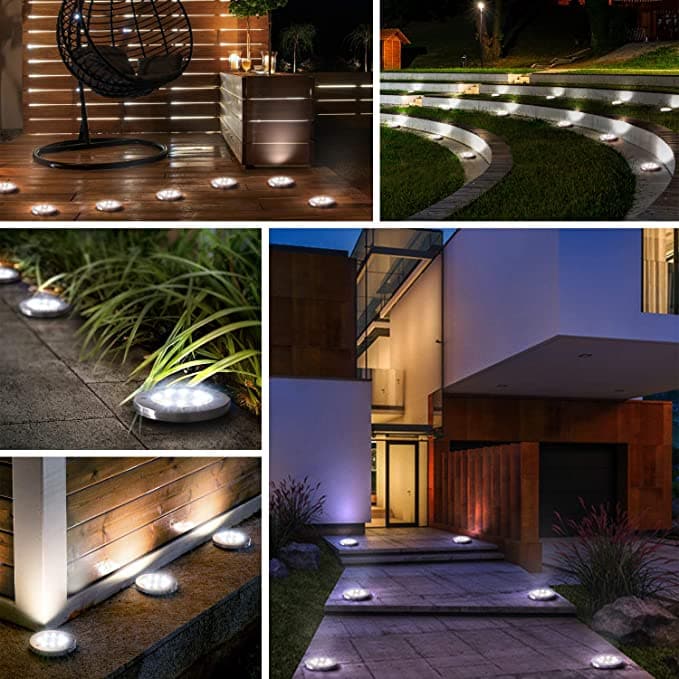 🌞🌿 Solar-LED-Bodenleuchten für den Garten – Kabellose Gartenbeleuchtung ohne Stromanschluss für Rasen und Beete
