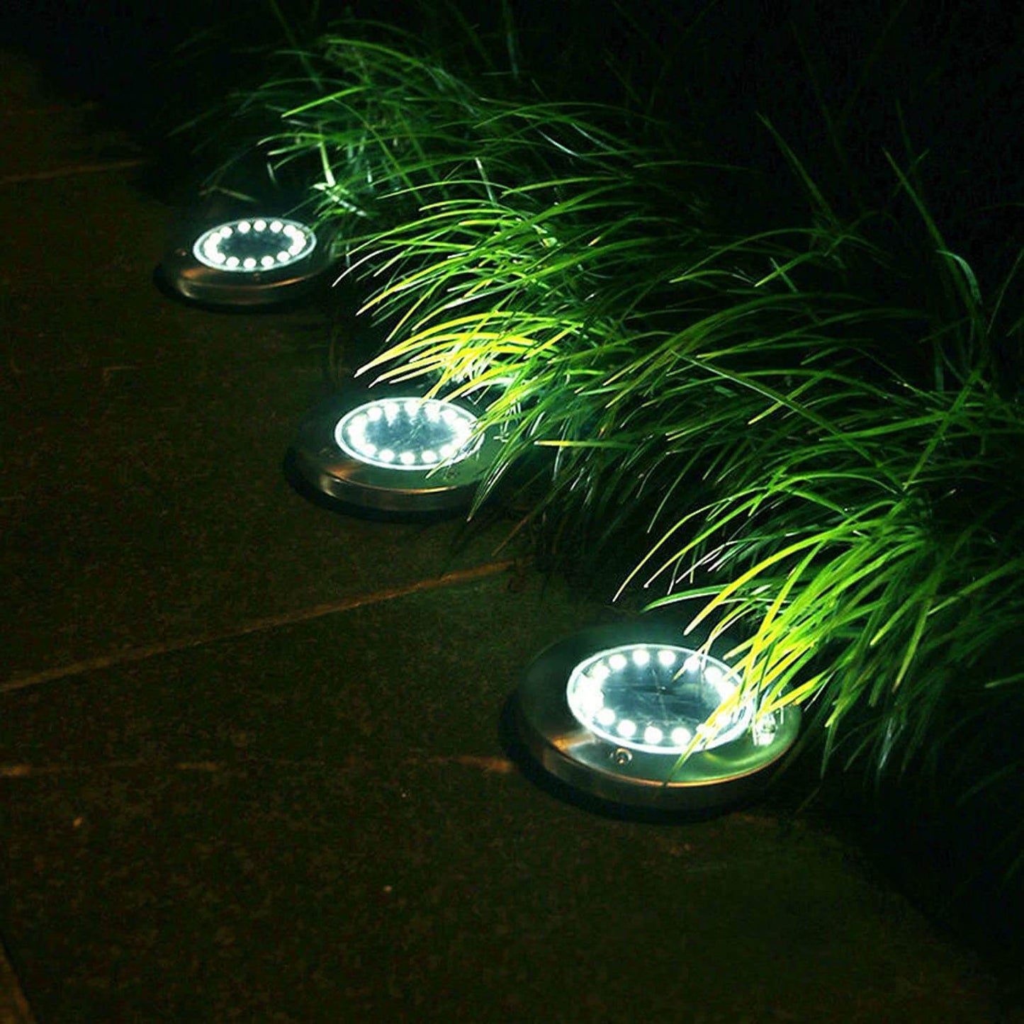 🌞🌿 Solar-LED-Bodenleuchten für den Garten – Kabellose Gartenbeleuchtung ohne Stromanschluss für Rasen und Beete