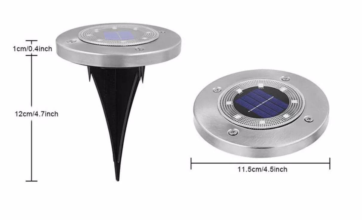 🌞🌿 Solar-LED-Bodenleuchten für den Garten – Kabellose Gartenbeleuchtung ohne Stromanschluss für Rasen und Beete