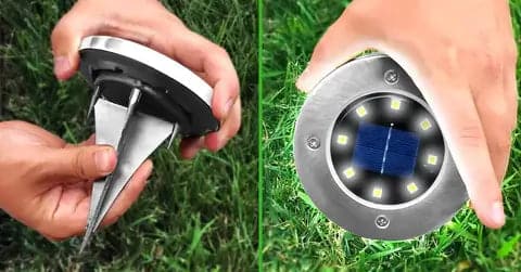 🌞🌿 Solar-LED-Bodenleuchten für den Garten – Kabellose Gartenbeleuchtung ohne Stromanschluss für Rasen und Beete