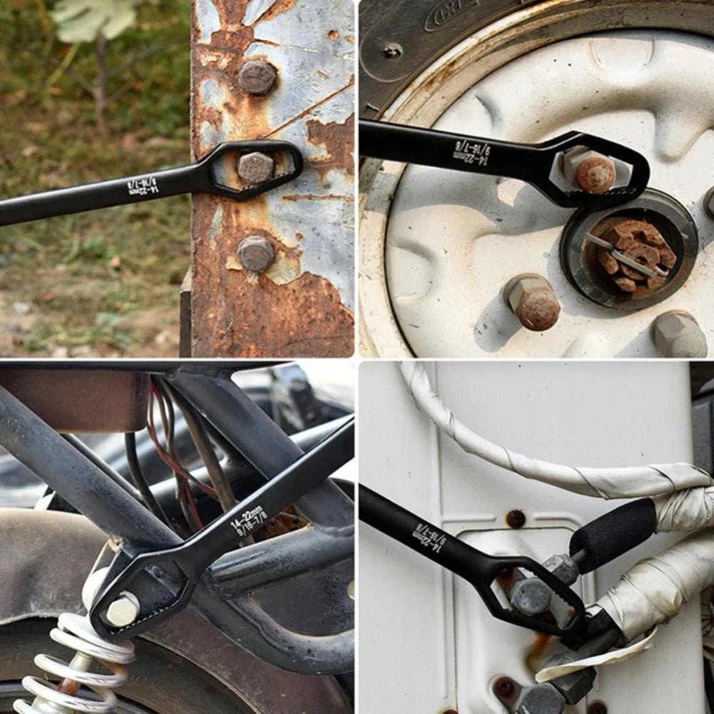 Multifunktionaler Doppel-Maulschlüssel 8–22 mm, Sechskant-Zweikopf-Schraubenschlüssel für verschiedene Schrauben und Muttern 🔧🛠️🚗