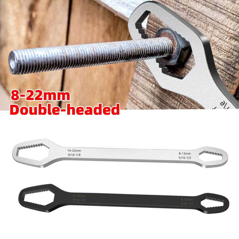 Multifunktionaler Doppel-Maulschlüssel 8–22 mm, Sechskant-Zweikopf-Schraubenschlüssel für verschiedene Schrauben und Muttern 🔧🛠️🚗