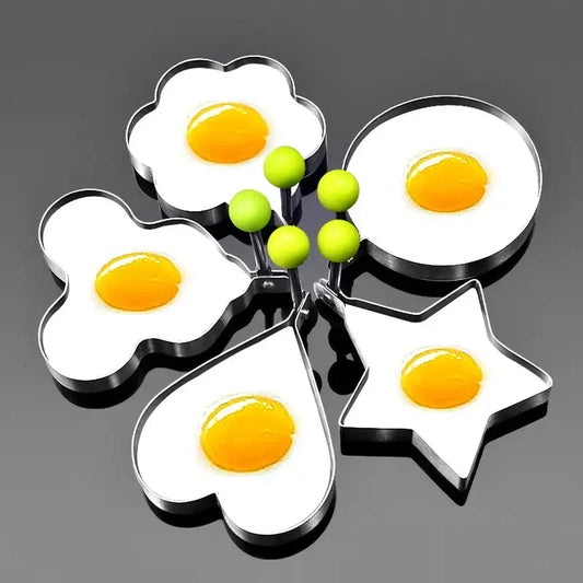 Eierbratform für Herz- und Kreis-Design – Ideal für Spiegeleier und DIY-Reisbällchen🍳❤️
