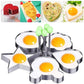 Eierbratform für Herz- und Kreis-Design – Ideal für Spiegeleier und DIY-Reisbällchen🍳❤️