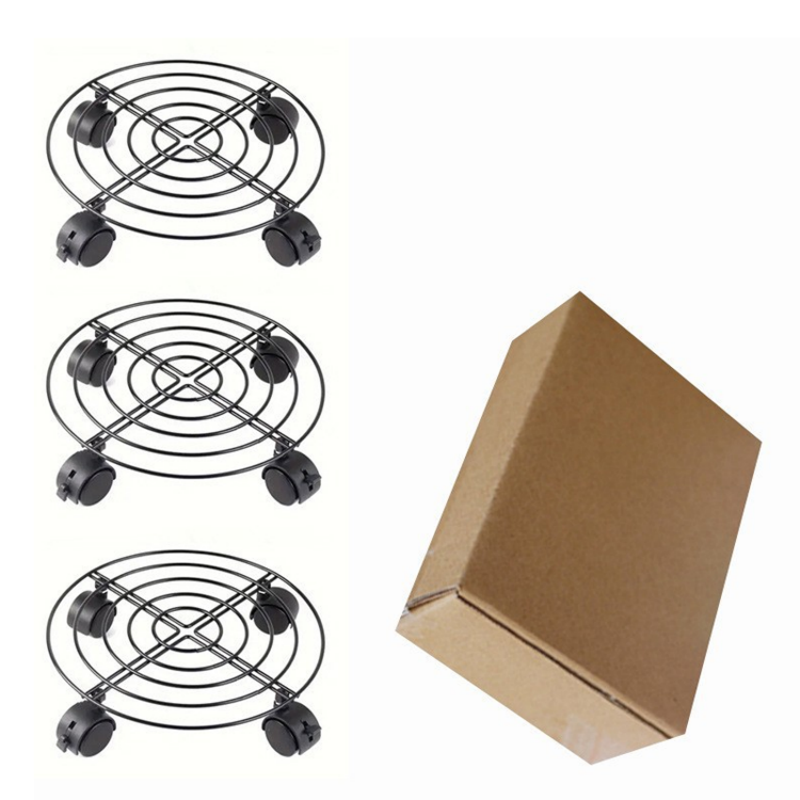 🪴🛞 Pflanzenroller aus Metall – Mit Rollen & Bremse, Hohe Tragkraft, Mobiler Blumenständer