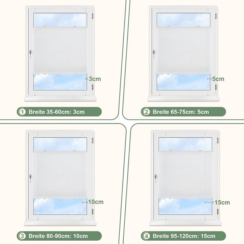 🪟✨ Wabenplissee – Halbtransparent, Oben & Unten Verstellbar, Sicht- & Sonnenschutz