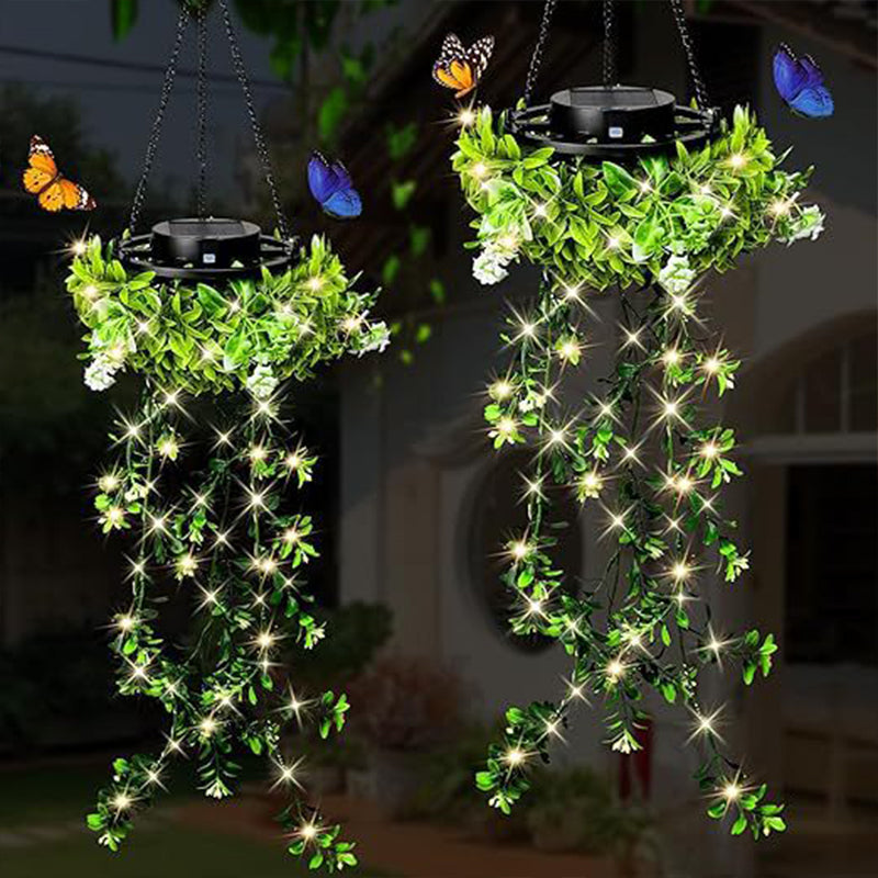 ☀️ 50 % Rabatt – Solar-Efeu-Lichterkette mit künstlichen Blättern – wasserdicht, 8 Beleuchtungsmodi & flexibel – perfekt für Garten, Balkon & Wanddekoration 🌿💡