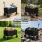 ⌛ Nur noch 3 Tage – 50 % auf alles! ⏰Faltbarer Bollerwagen – Großes Volumen, Outdoor Camping Handwagen, Leicht & Tragbar