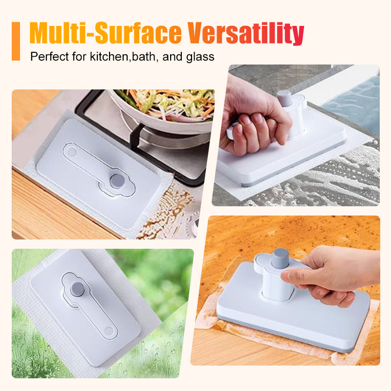 🏠 Vielseitiger Handwischer – geeignet für Glas, Staub & Flüssigkeiten, inkl. ausziehbarem Griff & waschbarem Mikrofaserpad, ideal für den täglichen Gebrauch🧹