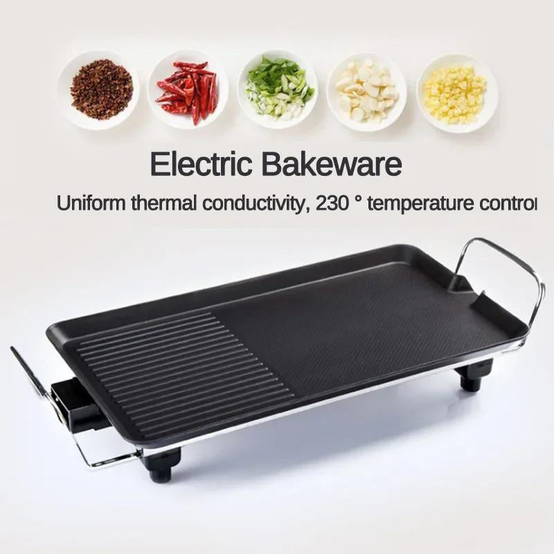 Elektrischer Tischgrill mit Antihaftbeschichtung – raucharmer Mehrfunktions-Grill für den Innenbereich🥩🔥