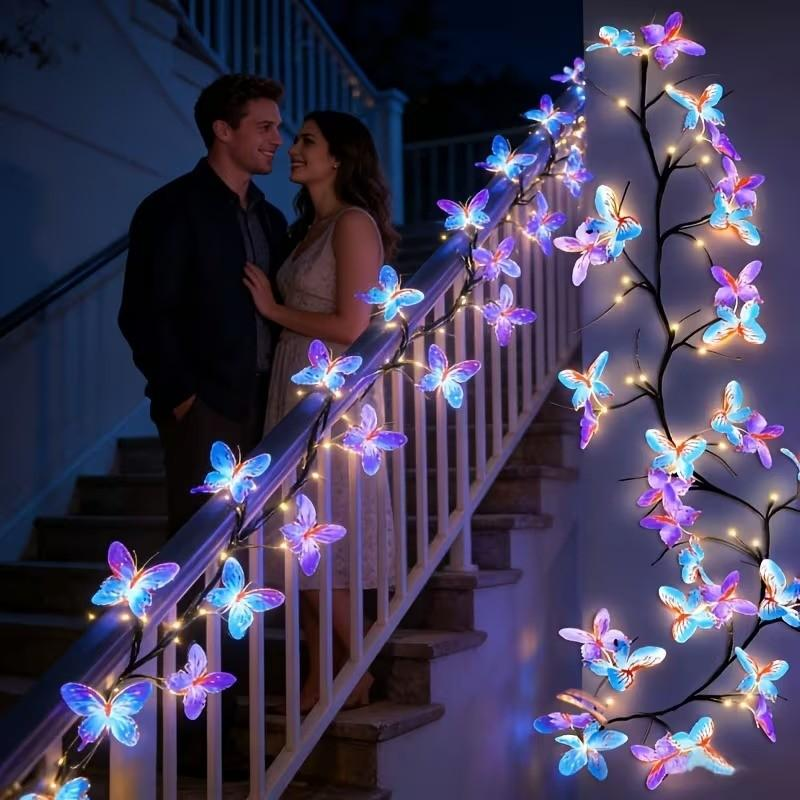 🥳2026 HEISSER VERKAUF🥳💞Über 50.000 verkauft!🌿Romantische LED-Lichterkette mit Schmetterlingsranke