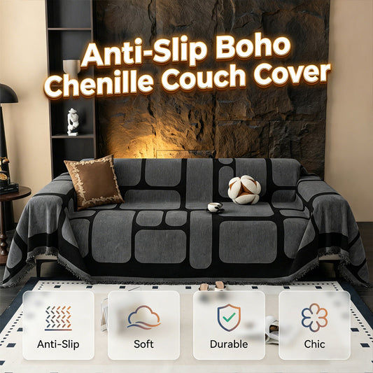Hochwertiger Chenille Sofabezug – Dick und Rutschfest, für Alle Jahreszeiten, Pflegeleicht und Strapazierfähig🛋️✨