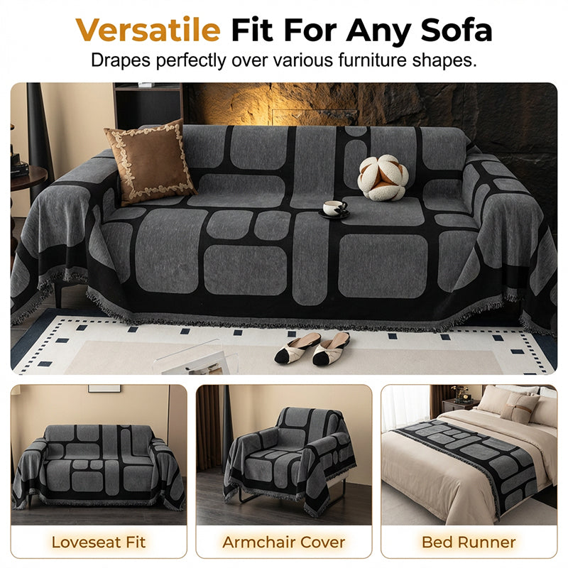 Hochwertiger Chenille Sofabezug – Dick und Rutschfest, für Alle Jahreszeiten, Pflegeleicht und Strapazierfähig🛋️✨