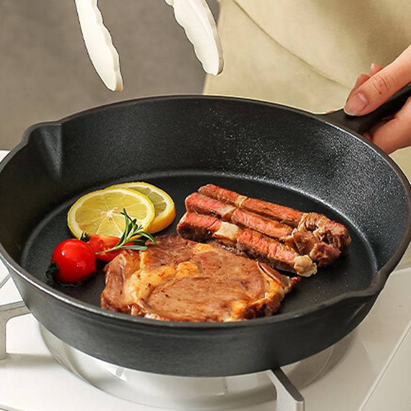 🔥Heißer Sale & 50 % Rabatt🔥Eiserne Gusspfanne ohne Beschichtung – perfekt für Steaks & Bratgerichte – robust, hitzebeständig & vielseitig