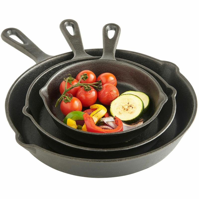 🔥Heißer Sale & 50 % Rabatt🔥Eiserne Gusspfanne ohne Beschichtung – perfekt für Steaks & Bratgerichte – robust, hitzebeständig & vielseitig