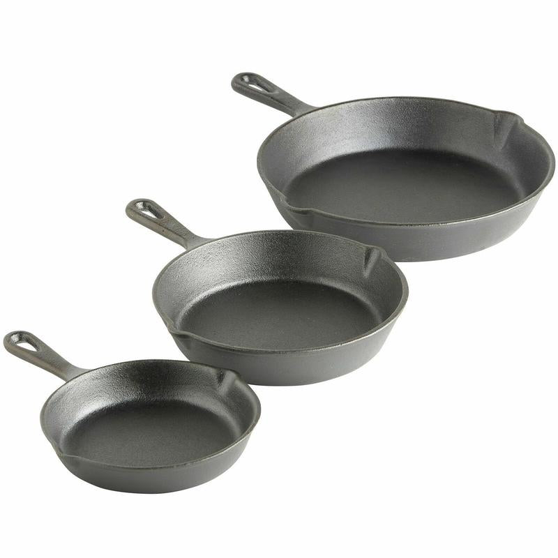 🔥Heißer Sale & 50 % Rabatt🔥Eiserne Gusspfanne ohne Beschichtung – perfekt für Steaks & Bratgerichte – robust, hitzebeständig & vielseitig