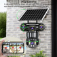 Solar-Überwachungskamera V360Pro – 3 echte Linsen, Nachtsicht, wasserdicht & blitzsicher – ideal für den Außenbereich rund ums Haus