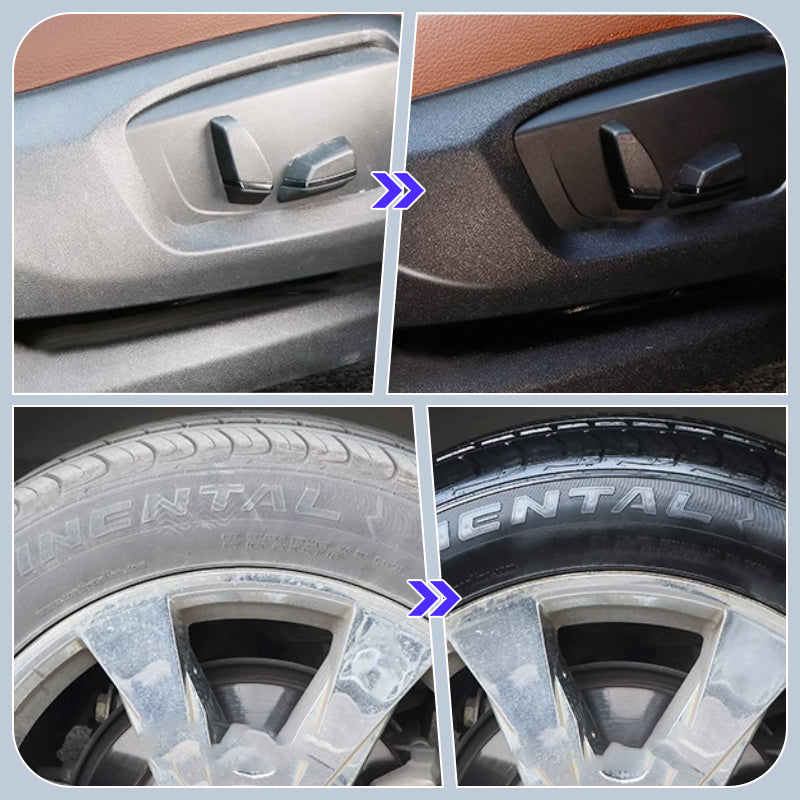 Kunststoff- & Lederpflege für Auto – Auffrischer für Kunststoff, Gummi und Leder mit Schutzversiegelung🚗✨