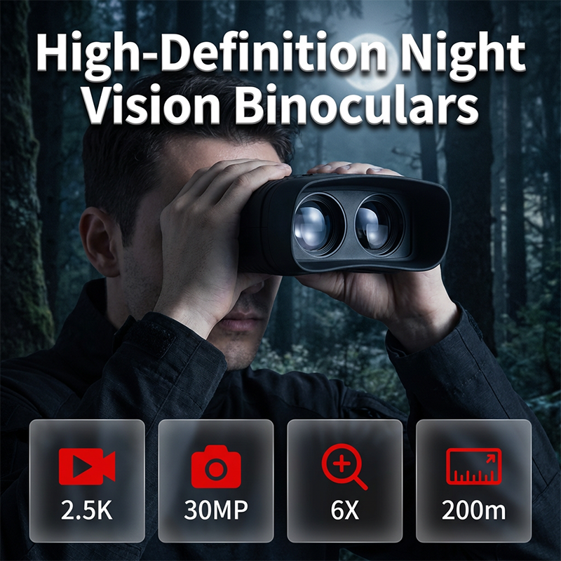 HD-Nachtsichtgerät mit großem Bildschirm – binokular, tragbar & aufnahmefähig (Foto/Video) – ideal für Outdoor, Tierbeobachtung & Sicherheit📹🌙