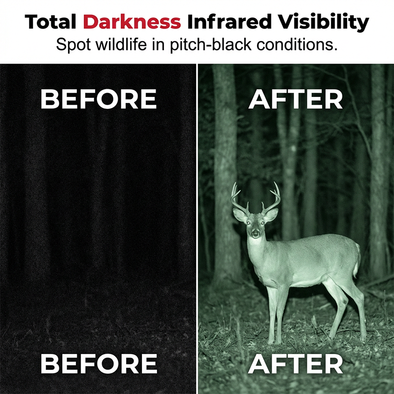 HD-Nachtsichtgerät mit großem Bildschirm – binokular, tragbar & aufnahmefähig (Foto/Video) – ideal für Outdoor, Tierbeobachtung & Sicherheit📹🌙
