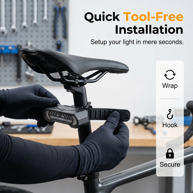 🚴 50% RABATT! 🔦 Drahtloses Blinkerlicht für Fahrräder – Wiederaufladbar, Wasserdicht & Perfekt Für Mehr Sicherheit Bei Nacht 💡