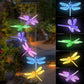 🦋 50 % Rabatt! Solar-Schmetterling Windspiel mit LED – Farbwechselnde Gartenleuchte für Balkon, Terrasse & Garten