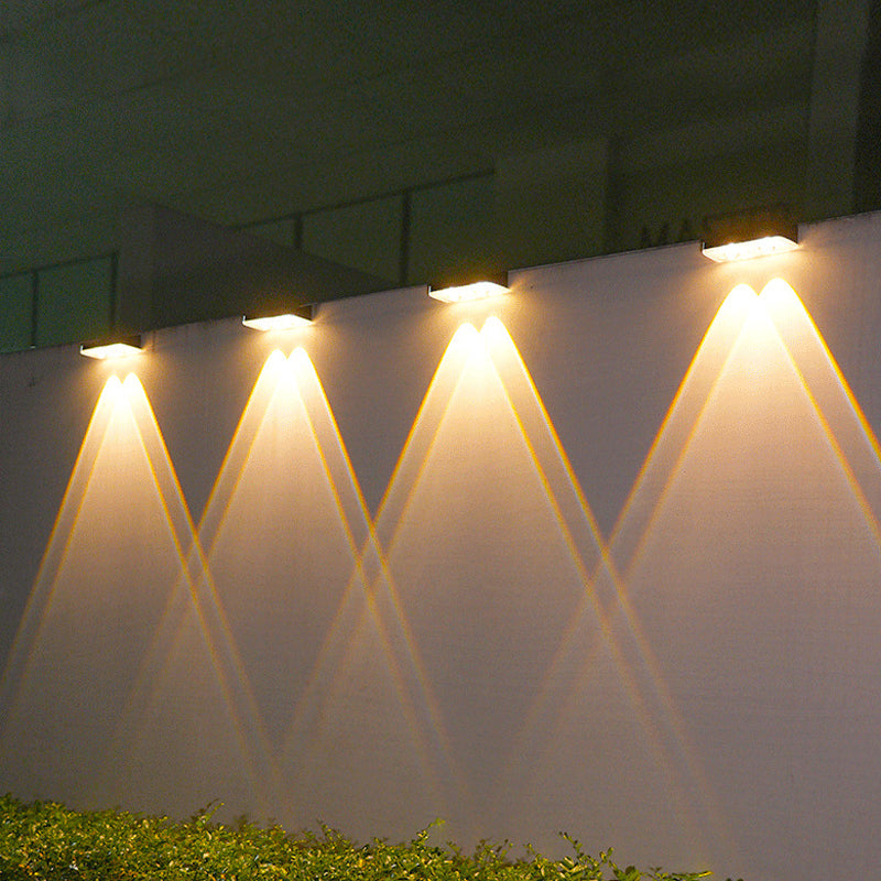 Solar-Wandleuchte für Garten & Terrasse – 3-in-1 Farbtemperatur einstellbar – dekorativ für Zaun, Mauer & Außenbereich🌞💡