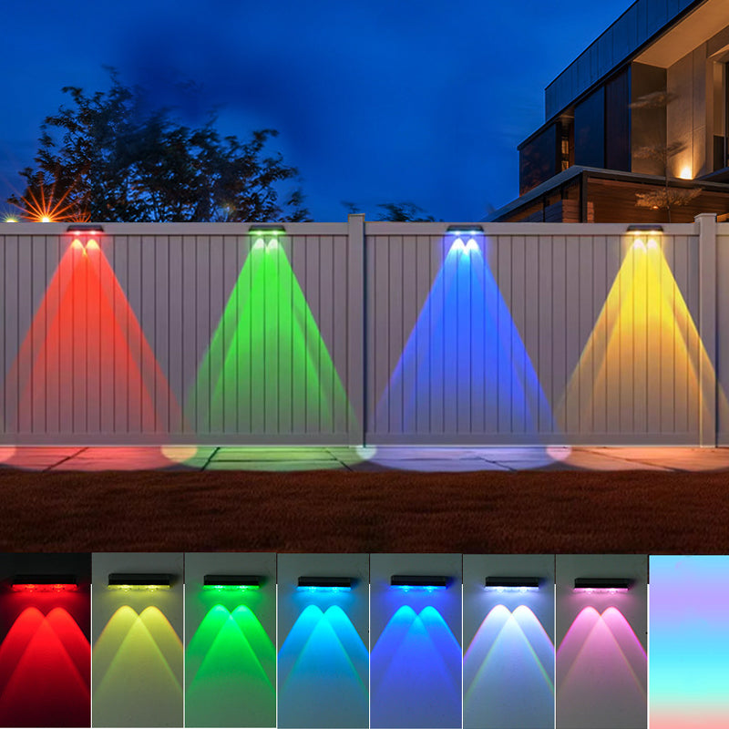 Solar-Wandleuchte für Garten & Terrasse – 3-in-1 Farbtemperatur einstellbar – dekorativ für Zaun, Mauer & Außenbereich🌞💡