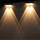 Solar-Wandleuchte für Garten & Terrasse – 3-in-1 Farbtemperatur einstellbar – dekorativ für Zaun, Mauer & Außenbereich🌞💡