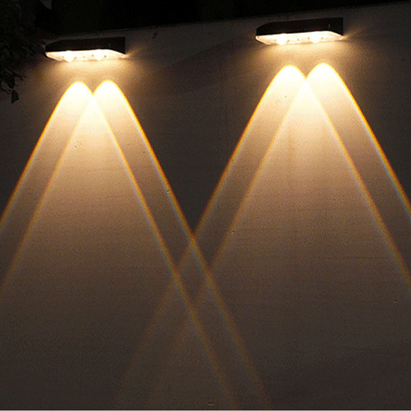 Solar-Wandleuchte für Garten & Terrasse – 3-in-1 Farbtemperatur einstellbar – dekorativ für Zaun, Mauer & Außenbereich🌞💡