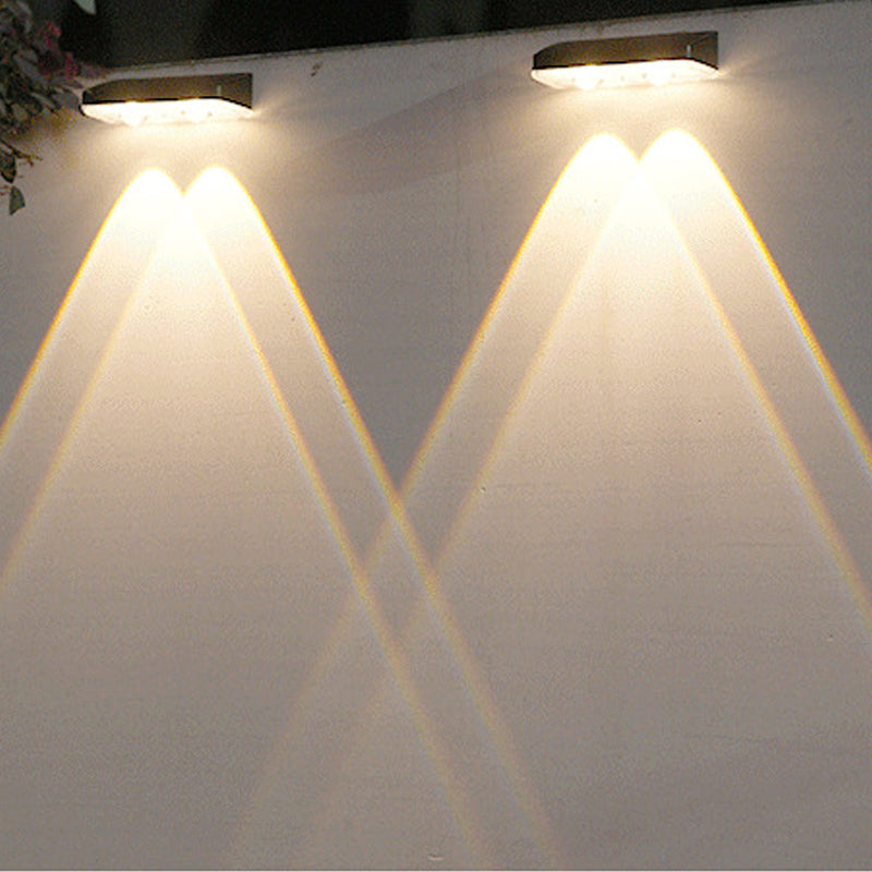 Solar-Wandleuchte für Garten & Terrasse – 3-in-1 Farbtemperatur einstellbar – dekorativ für Zaun, Mauer & Außenbereich🌞💡