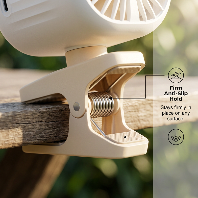 Kabelloser Auto Ventilator ❄️ Clip-Design & Leistungsstarke Kühlung für Unterwegs