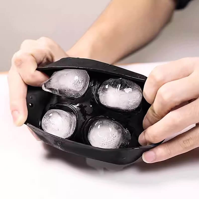 Schädel-Eiswürfelform aus Silikon – kreative Eismaschine für Cocktails & Partys – flexibel, wiederverwendbar & leicht zu reinigen🧊🎉