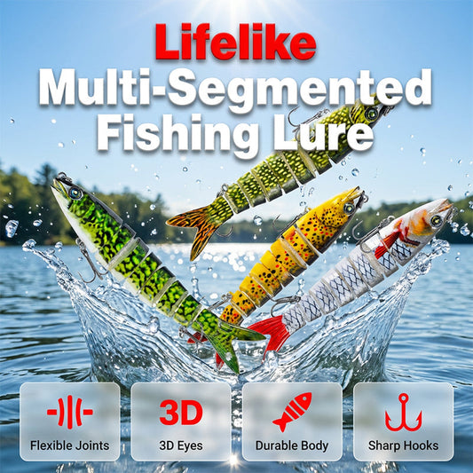 🎣✨50 % Rabatt！✨ Mehrteiliger Bionischer Angelköder – Realistisch, Dynamisch & Vielseitig! ✨