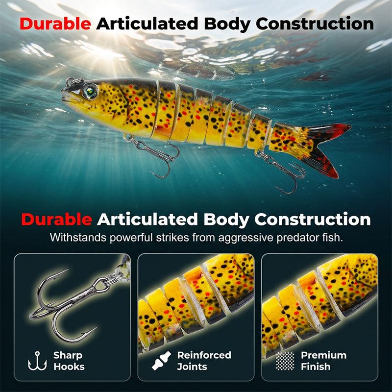 🎣✨50 % Rabatt！✨ Mehrteiliger Bionischer Angelköder – Realistisch, Dynamisch & Vielseitig! ✨