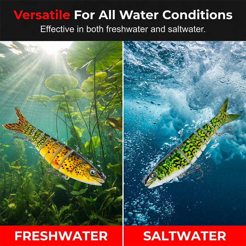 🎣✨50 % Rabatt！✨ Mehrteiliger Bionischer Angelköder – Realistisch, Dynamisch & Vielseitig! ✨