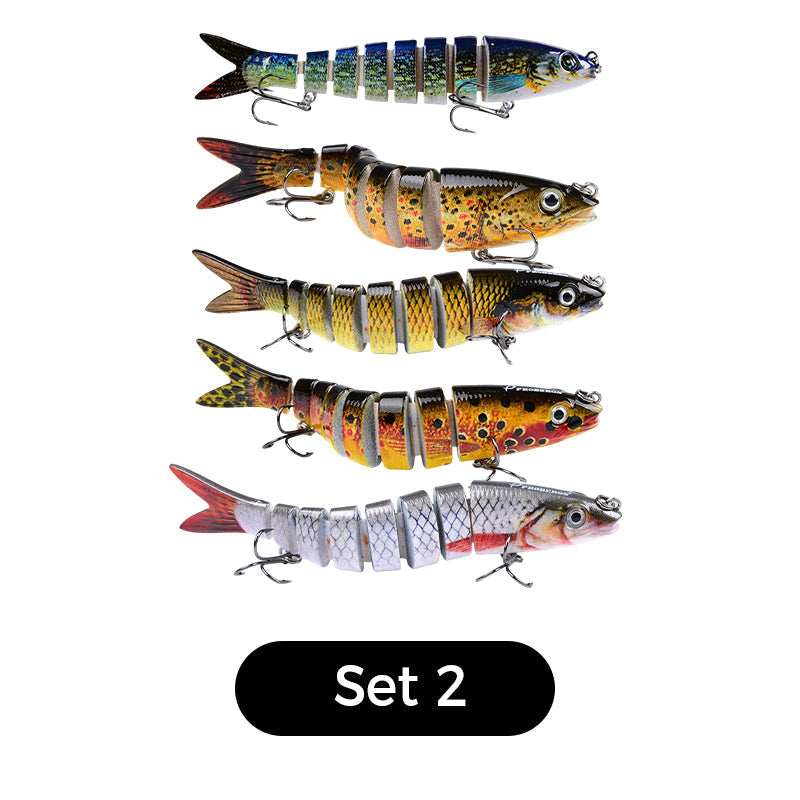 🎣✨50 % Rabatt！✨ Mehrteiliger Bionischer Angelköder – Realistisch, Dynamisch & Vielseitig! ✨
