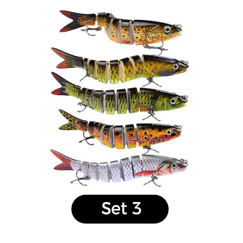 🎣✨50 % Rabatt！✨ Mehrteiliger Bionischer Angelköder – Realistisch, Dynamisch & Vielseitig! ✨