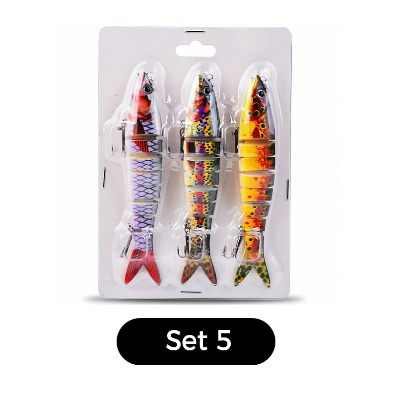 🎣✨50 % Rabatt！✨ Mehrteiliger Bionischer Angelköder – Realistisch, Dynamisch & Vielseitig! ✨