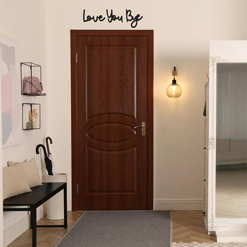 Boho-Wanddekor aus Holz – Buchstaben-Schild mit „LOVE YOU“ & „BYE“ – stilvolle Dekoration für Zuhause, Wohnzimmer & Schlafzimmer💕🏡